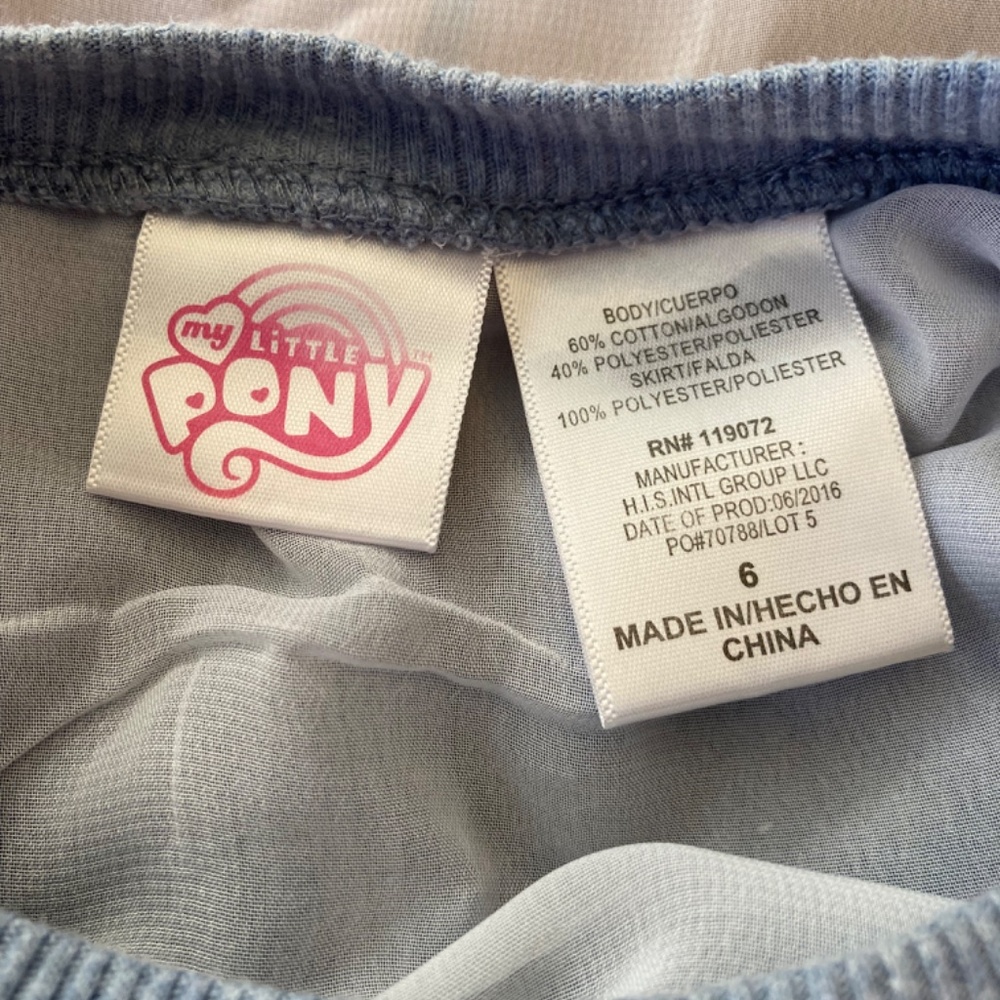 My little pony open back sweater sweater size 6 - Picture 10 of 12